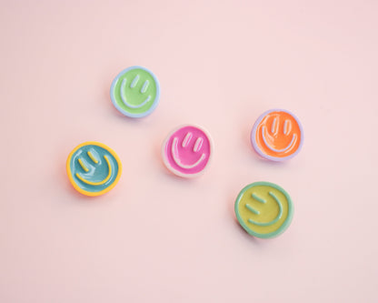 Pastel Smiley Face Pin - Mini Story Co