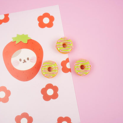 Pink Green Donut Pin - Mini Story Co