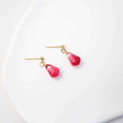 Pomegranate Seed Dangle Earrings - Mini Story Co