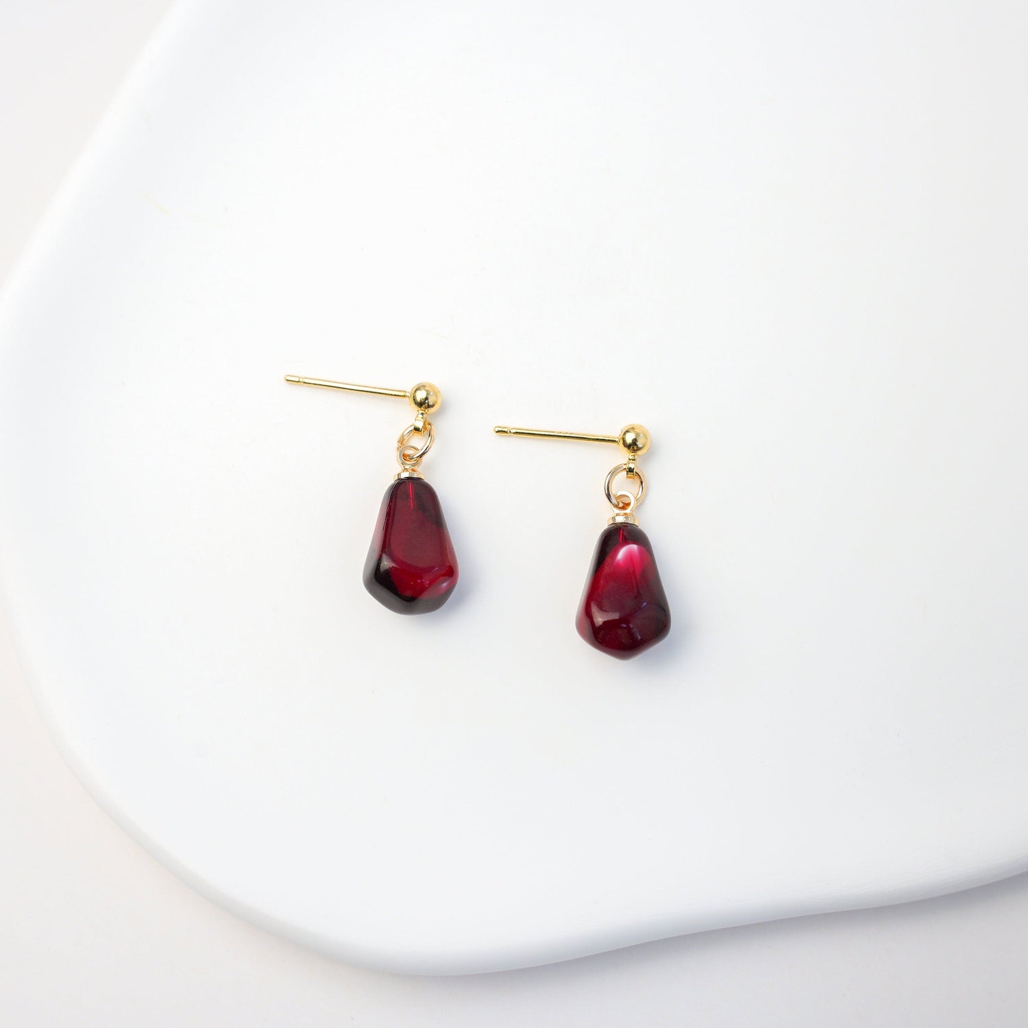 Pomegranate Seed Dangle Earrings - Mini Story Co