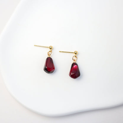 Pomegranate Seed Dangle Earrings - Mini Story Co