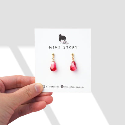 Pomegranate Seed Dangle Earrings - Mini Story Co