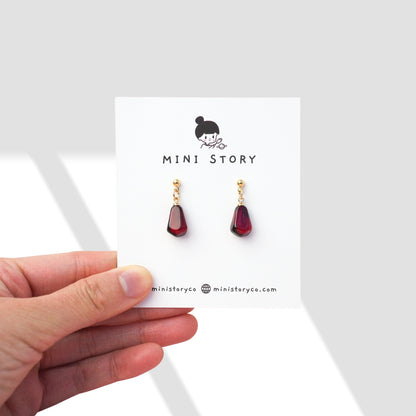 Pomegranate Seed Dangle Earrings - Mini Story Co