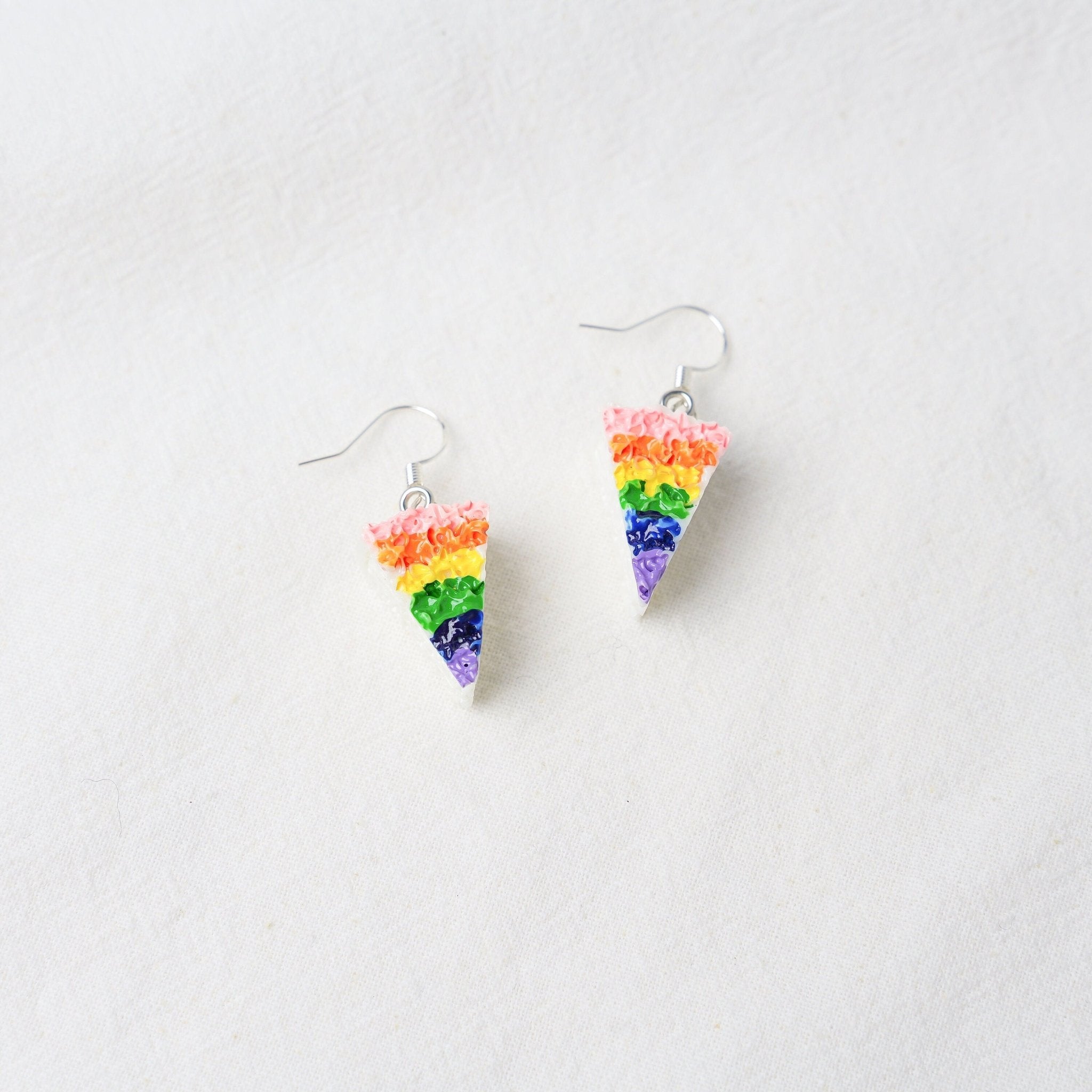 Rainbow Cake Dangle Earrings - Mini Story Co