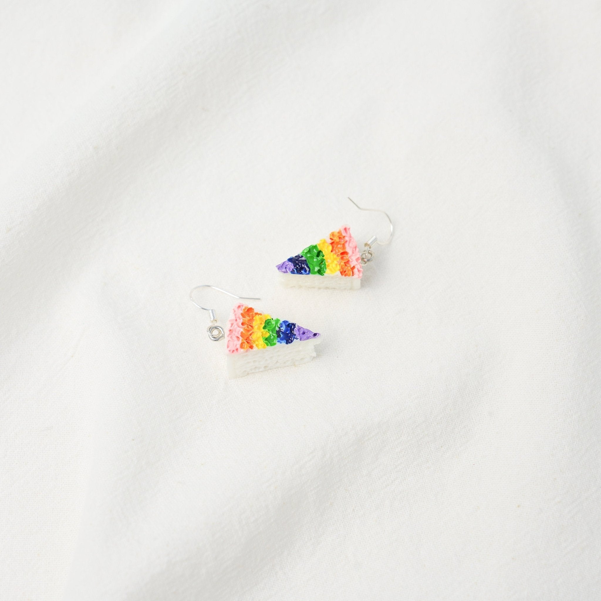 Rainbow Cake Dangle Earrings - Mini Story Co