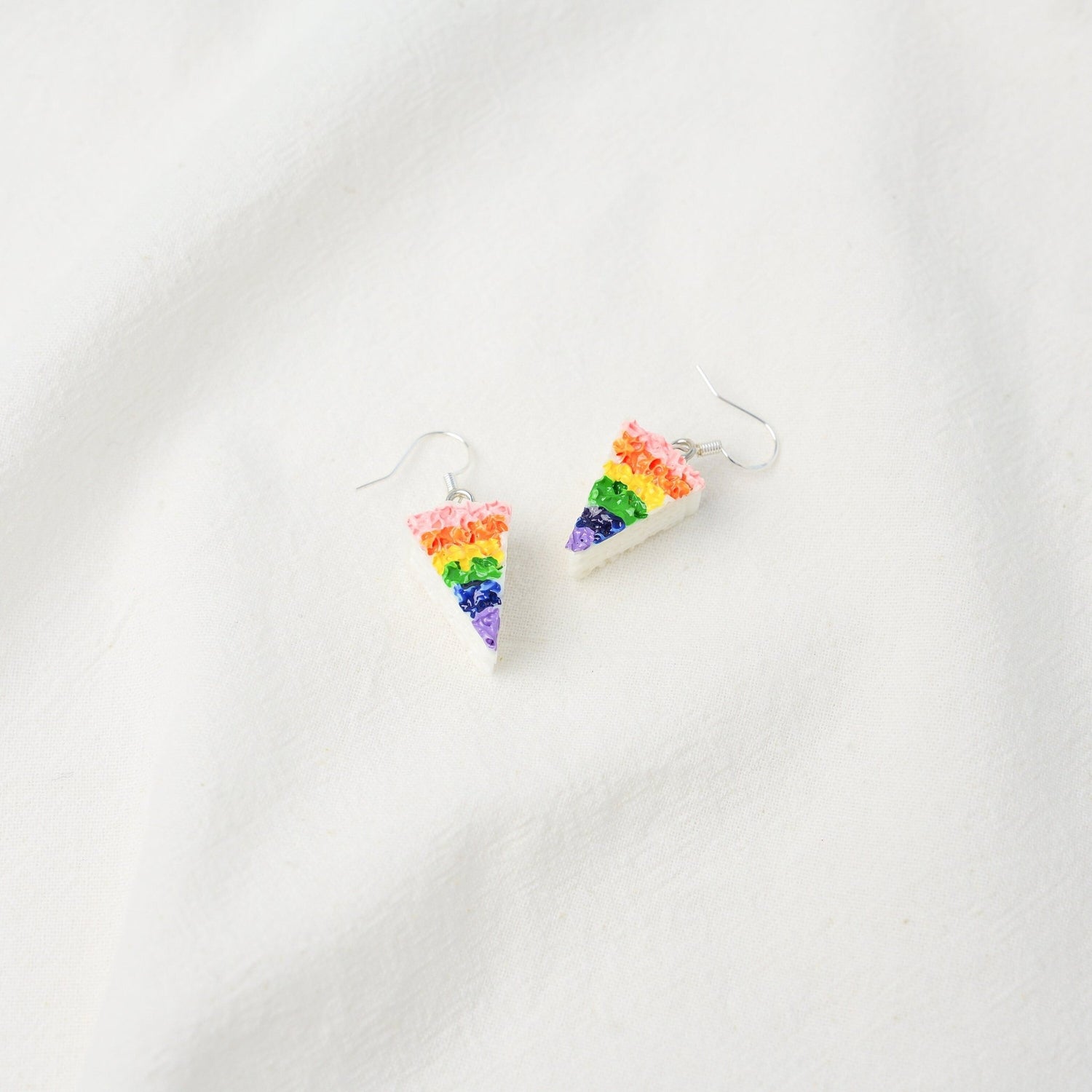 Rainbow Cake Dangle Earrings - Mini Story Co