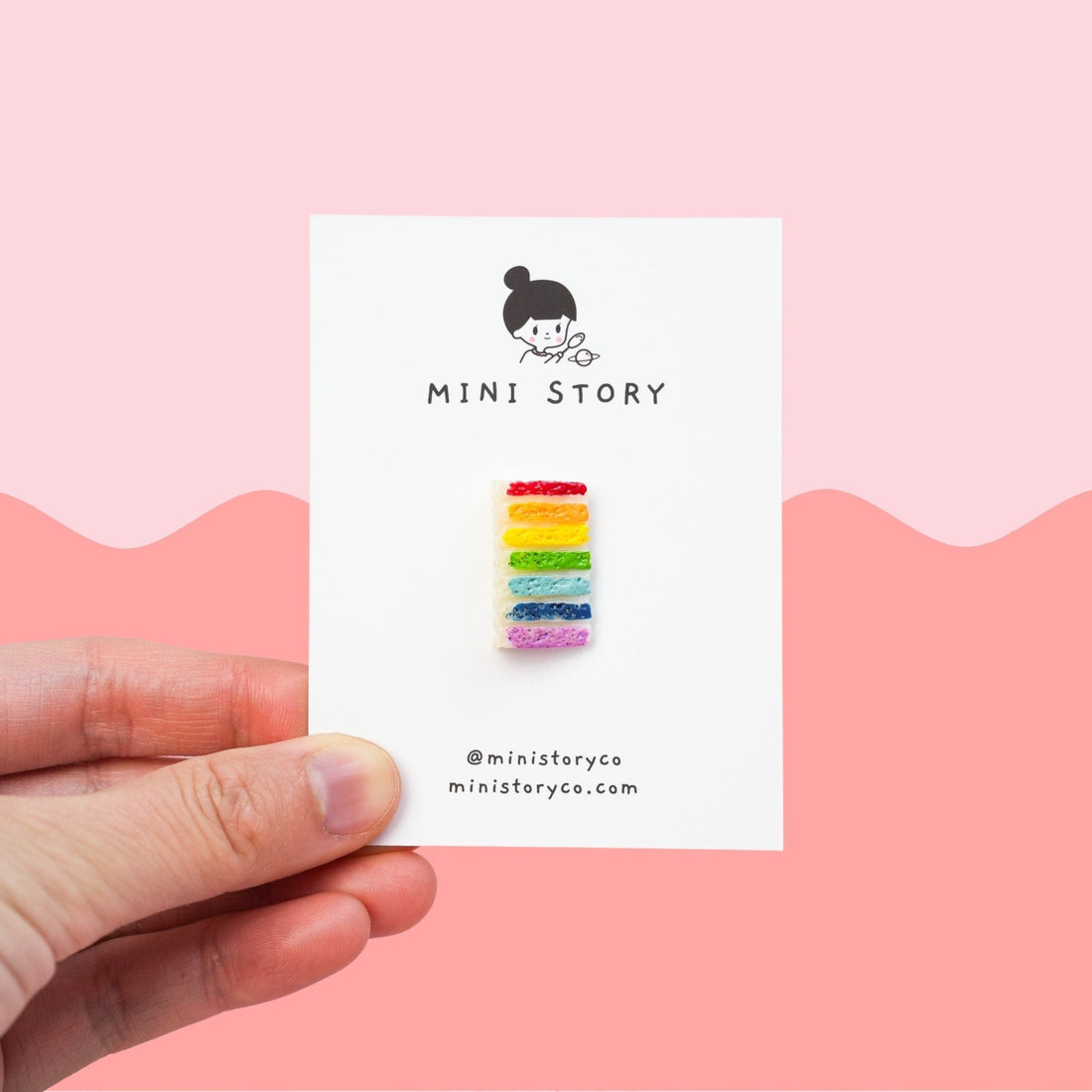 Rainbow Cake Pin - Mini Story Co