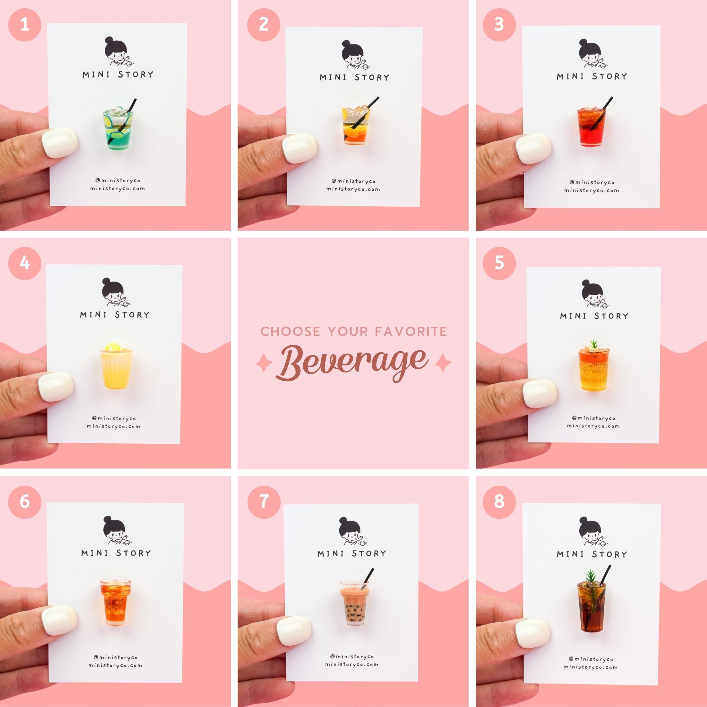 Refreshing Beverage Pin | Soft Drinks Accessory - Mini Story Co