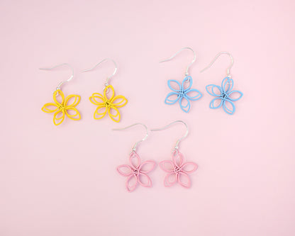 Sakura Flower Dangle Earrings - Mini Story Co