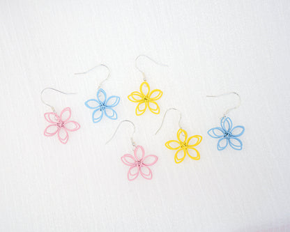 Sakura Flower Dangle Earrings - Mini Story Co