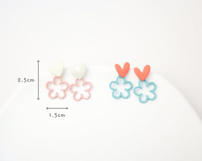 Sakura Flower Drop Earrings - Mini Story Co