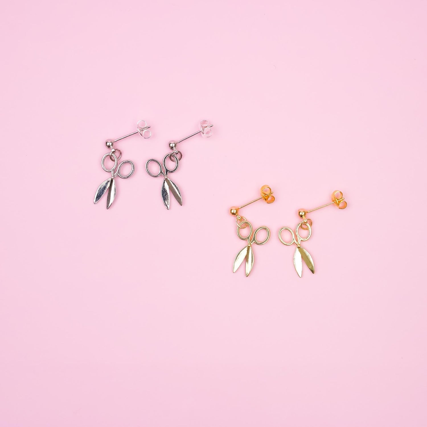 Silver Scissor Dangle Earrings - Mini Story Co