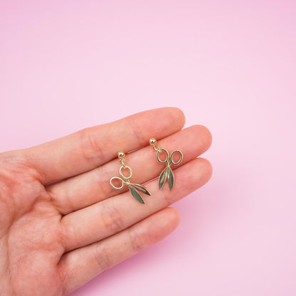 Silver Scissor Dangle Earrings - Mini Story Co