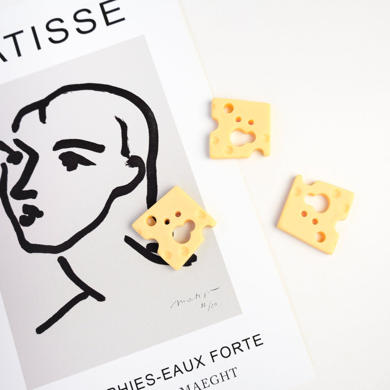 Swiss Cheese Slice Pin - Mini Story Co