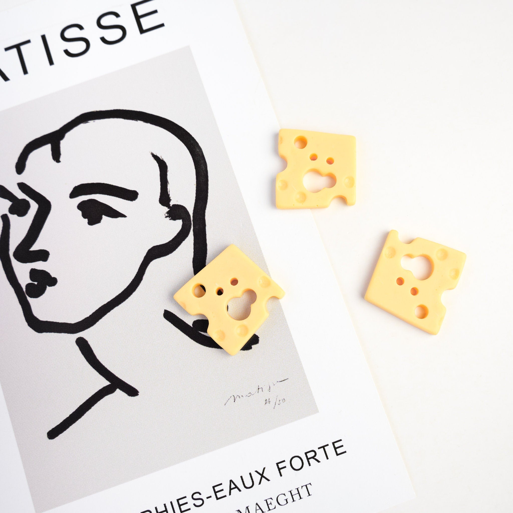 Swiss Cheese Slice Pin - Mini Story Co