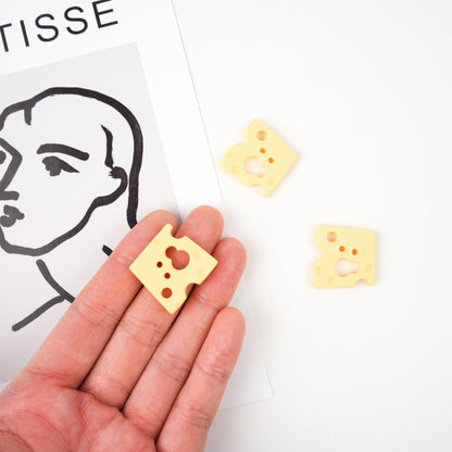 Swiss Cheese Slice Pin - Mini Story Co