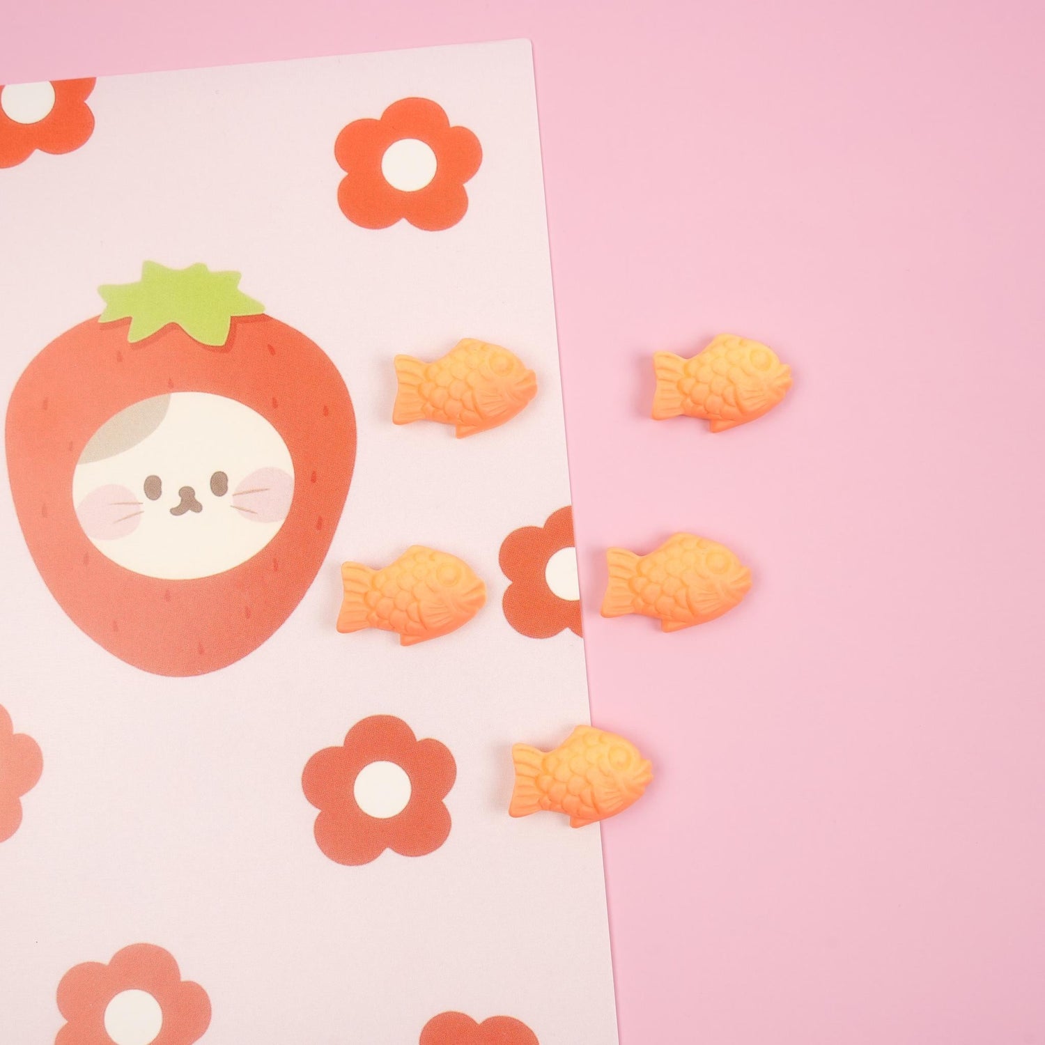 Taiyaki Magnet Set | Fish - shaped Pastry Fridge Magnet - Mini Story Co