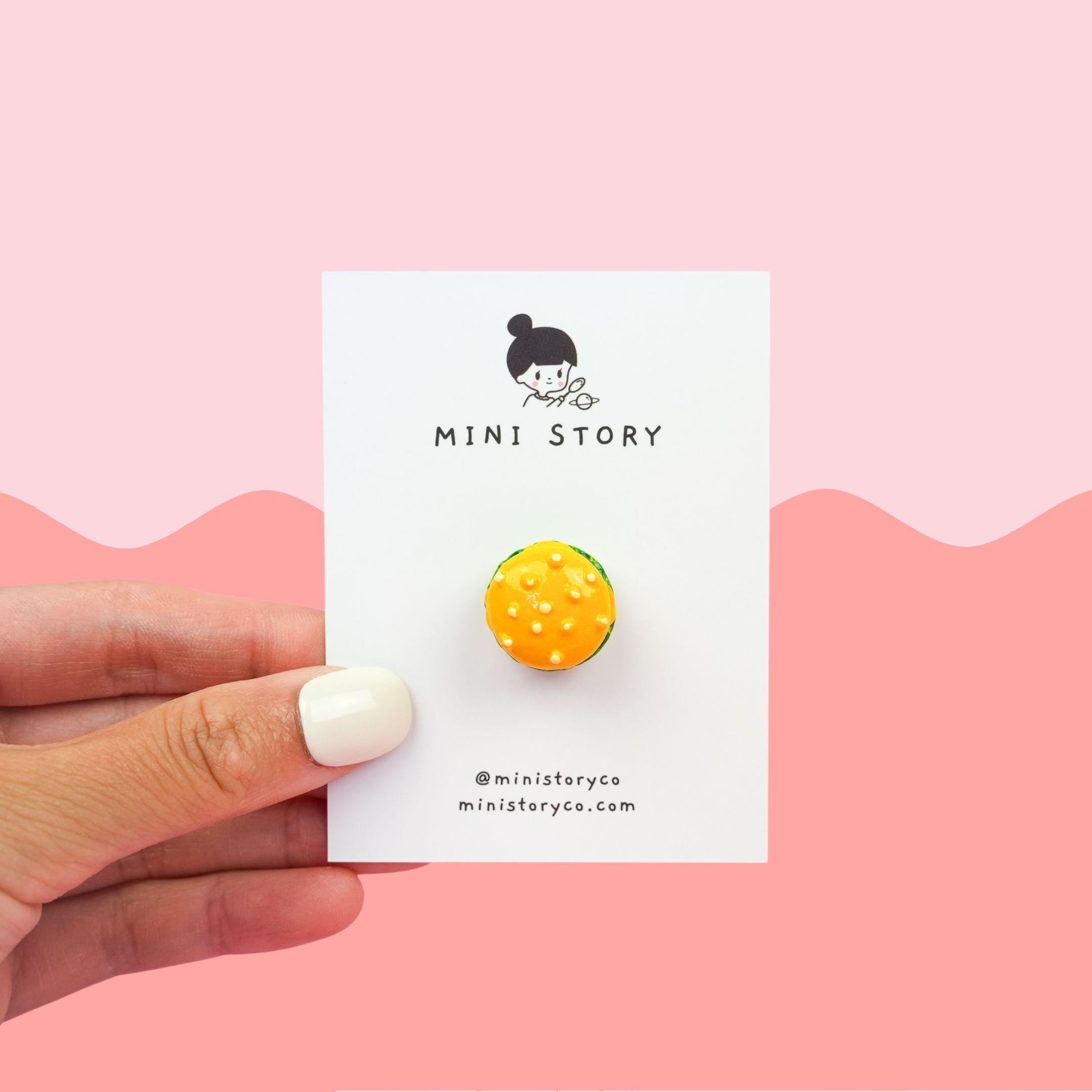 Tiny Burger Pin - Mini Story Co