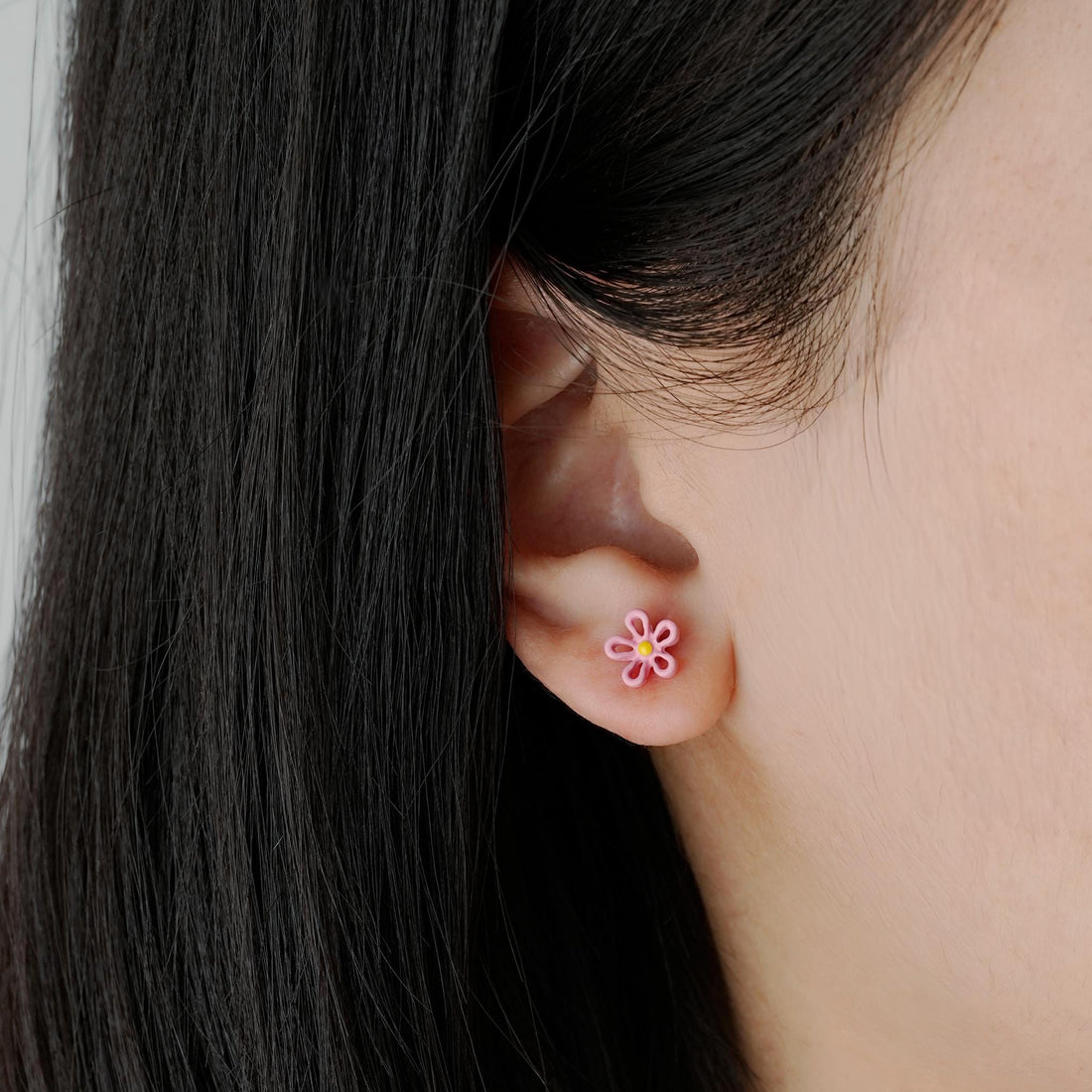 Tiny Open Flower Stud Earrings - Mini Story Co