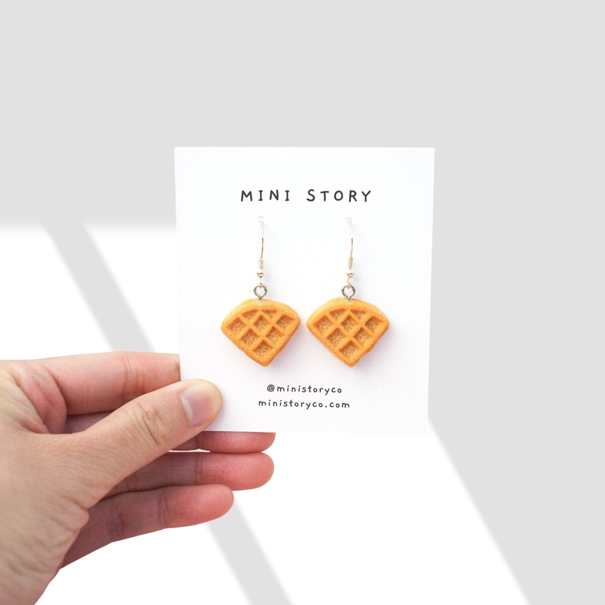 Waffle Dangle Earrings - Mini Story Co